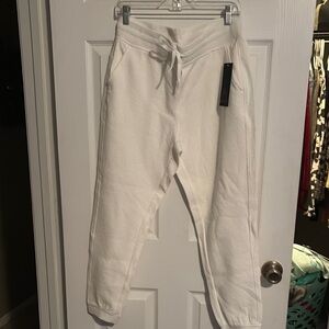 Cozy White Jogger Pants